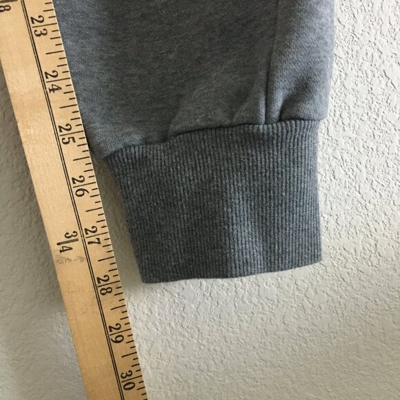 Puma Mens Medium Gray Jogger Drawstring Elastic Waist Inseam 28" 100% Cotton - Picture 7 of 12